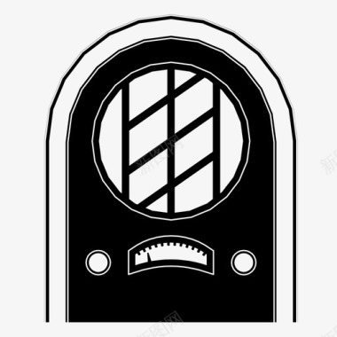收音机音乐调谐器电台图标图标