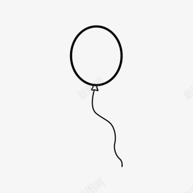 气球生日生日派对图标图标