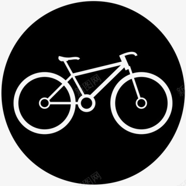 自行车山地自行车图标图标