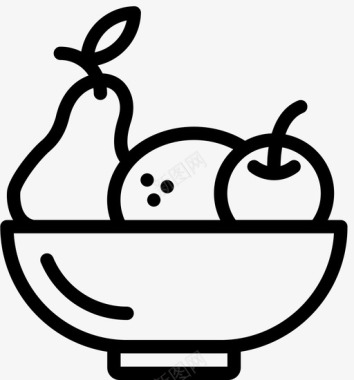 烹饪水果碗烹饪饮料图标图标