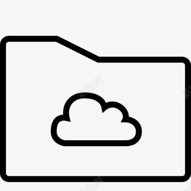 云文件夹文件夹边框图标图标