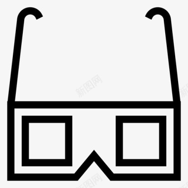 3d眼镜眼镜生活方式图标图标