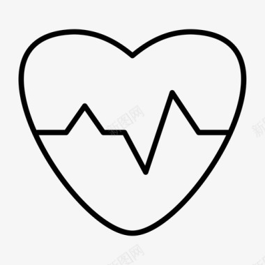 心跳健康医疗图标图标
