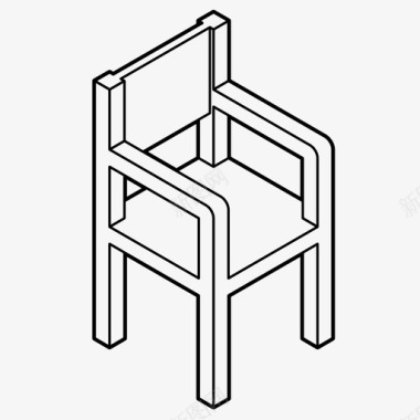 坐椅子家具座位图标图标