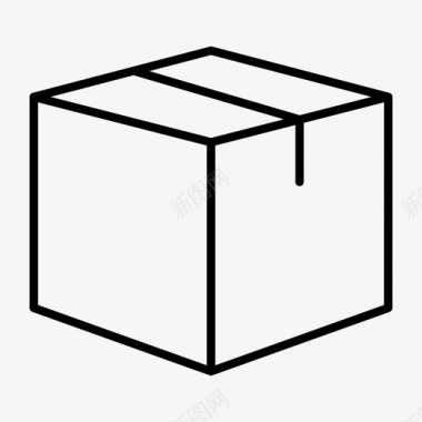 箱子纸板箱板条箱图标图标