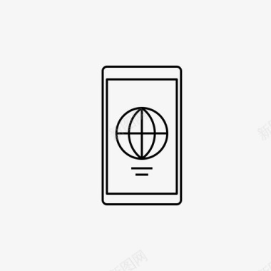 移动互联网互联网应用程序连接图标图标