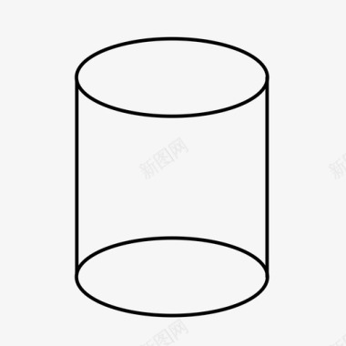 三维盒子圆柱体三维形状几何体图标图标