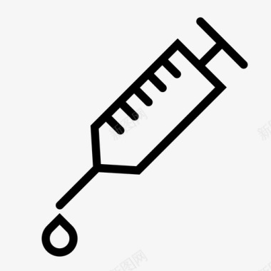 预防疫苗注射器健康注射图标图标