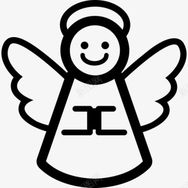 天使孩子翅膀图标图标
