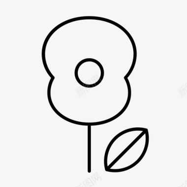 罂粟花代表澳新军团日100icons2017图标图标