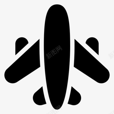 飞机运输旅行图标图标