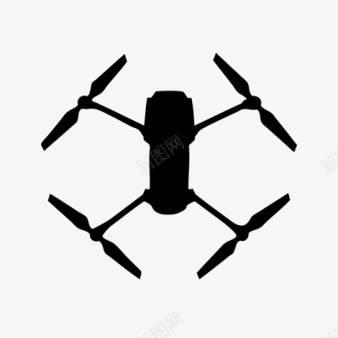 无人机空中飞行图标图标