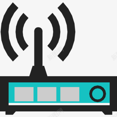 网络信号图片路由器设备互联网图标图标