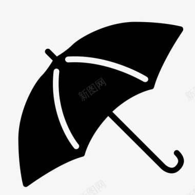 雨伞下雨下雨天图标图标