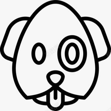 小狗表情狗脸图标图标