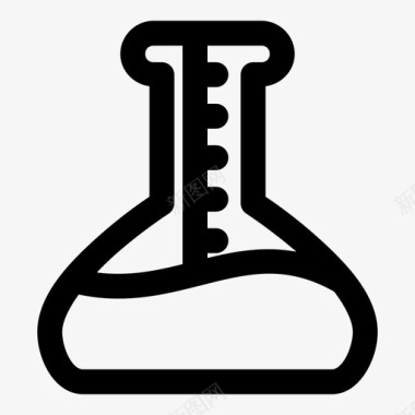 化学课堂烧杯化学实验室图标图标