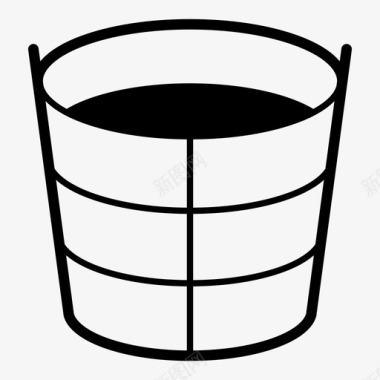 水桶容器液体图标图标