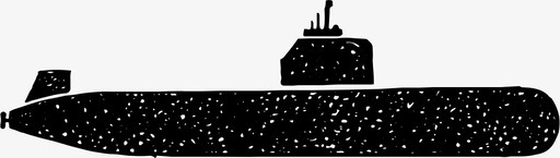 船卡通潜水艇潜水器鱼雷图标图标