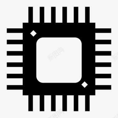 处理器芯片cpu图标图标