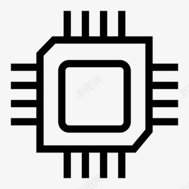 计算机cpu小程序电子图标图标