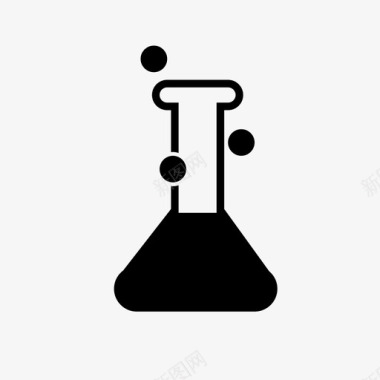 溶液锥形烧瓶化学实验图标图标