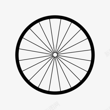 自行车轮子运动图标图标