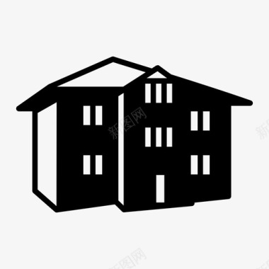 住宅房产豪宅图标图标