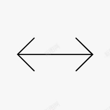 两个箭头方向宽度图标图标