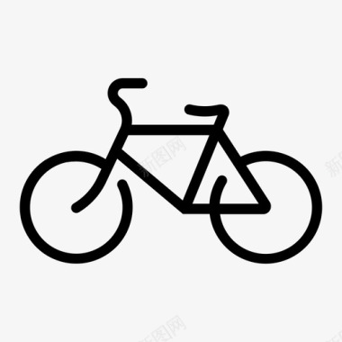 大小轮子自行车自行车公路轮子图标图标