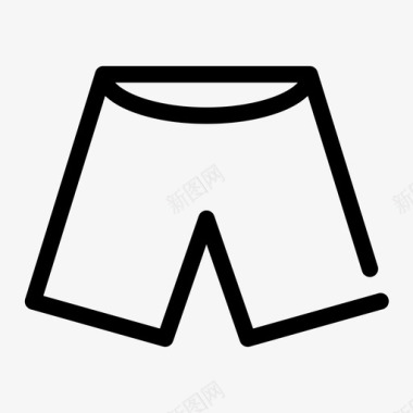 短裤休闲衣服图标图标