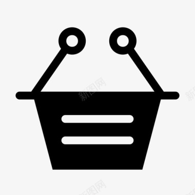 购物篮商业网上商店图标图标