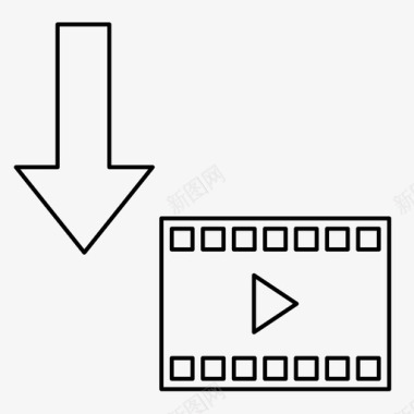 特效电影获取视频保存图标图标