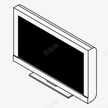 手表文案电视娱乐监视器图标图标