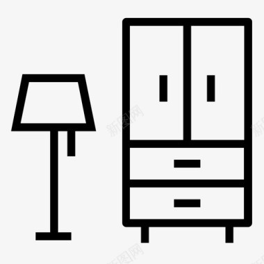 衣柜橱柜家具图标图标