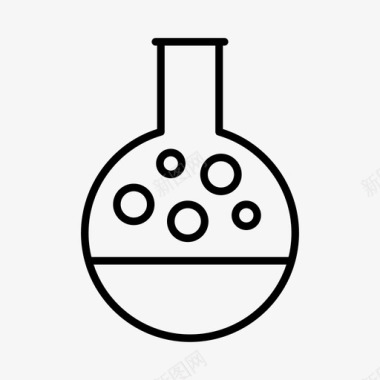 圆泡圆底烧瓶教育学习图标图标