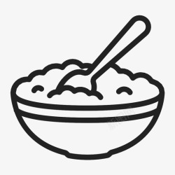 凝乳干酪碗凝乳图标高清图片
