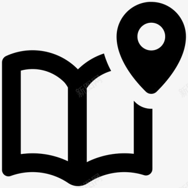 导游导游手册单声道旅行图标图标