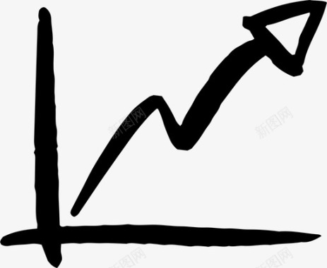 数据输入线图大数据增长图标图标