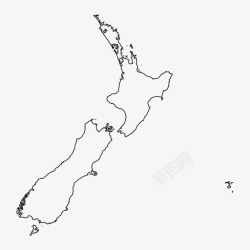 太平洋海洋新西兰地图海洋太平洋图标高清图片