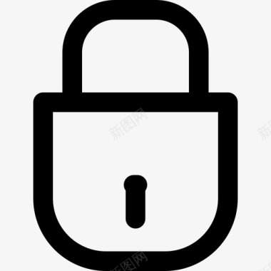 锁定挂锁安全通用用户界面图标图标