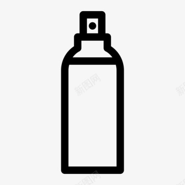 喷雾罐瓶子涂鸦图标图标