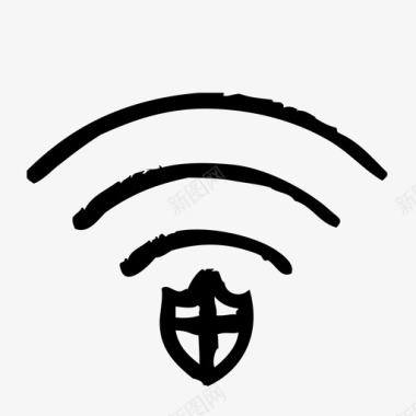 磁场保护受保护wifi计算机硬件图标图标