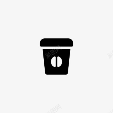 咖啡美式咖啡咖啡豆图标图标