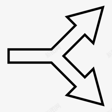 右连接箭头选择分割图标图标