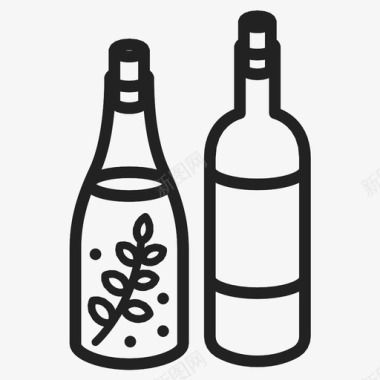 酊剂和酒酒精酒吧图标图标
