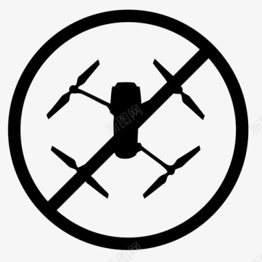无人机授权飞行图标图标