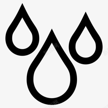 雨水雨水滴水图标图标