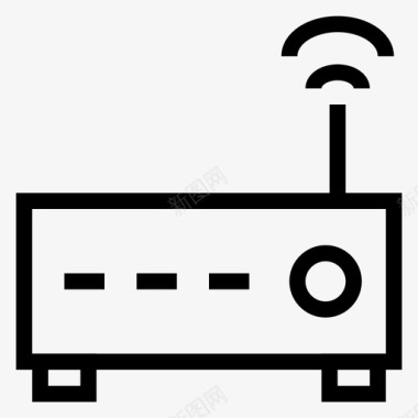 wifi路由器连接信号图标图标