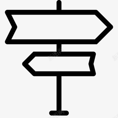 方向道路方向路标图标图标
