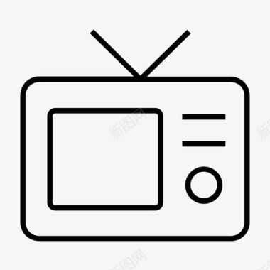 电视监视器旧电视图标图标